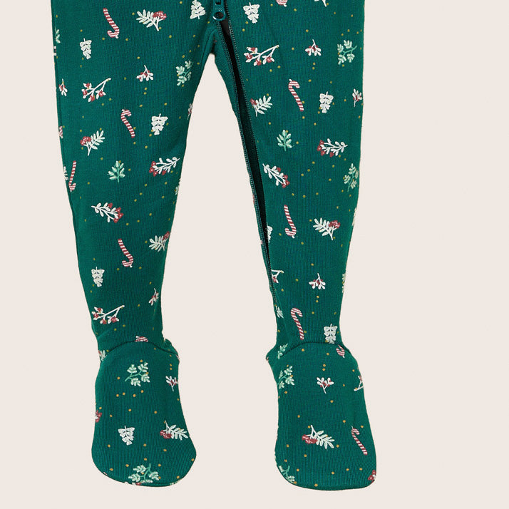 rise little earthling Holiday Sleeper BUHSL00 - Grey Xmas Tree / 6-9m - Image 3