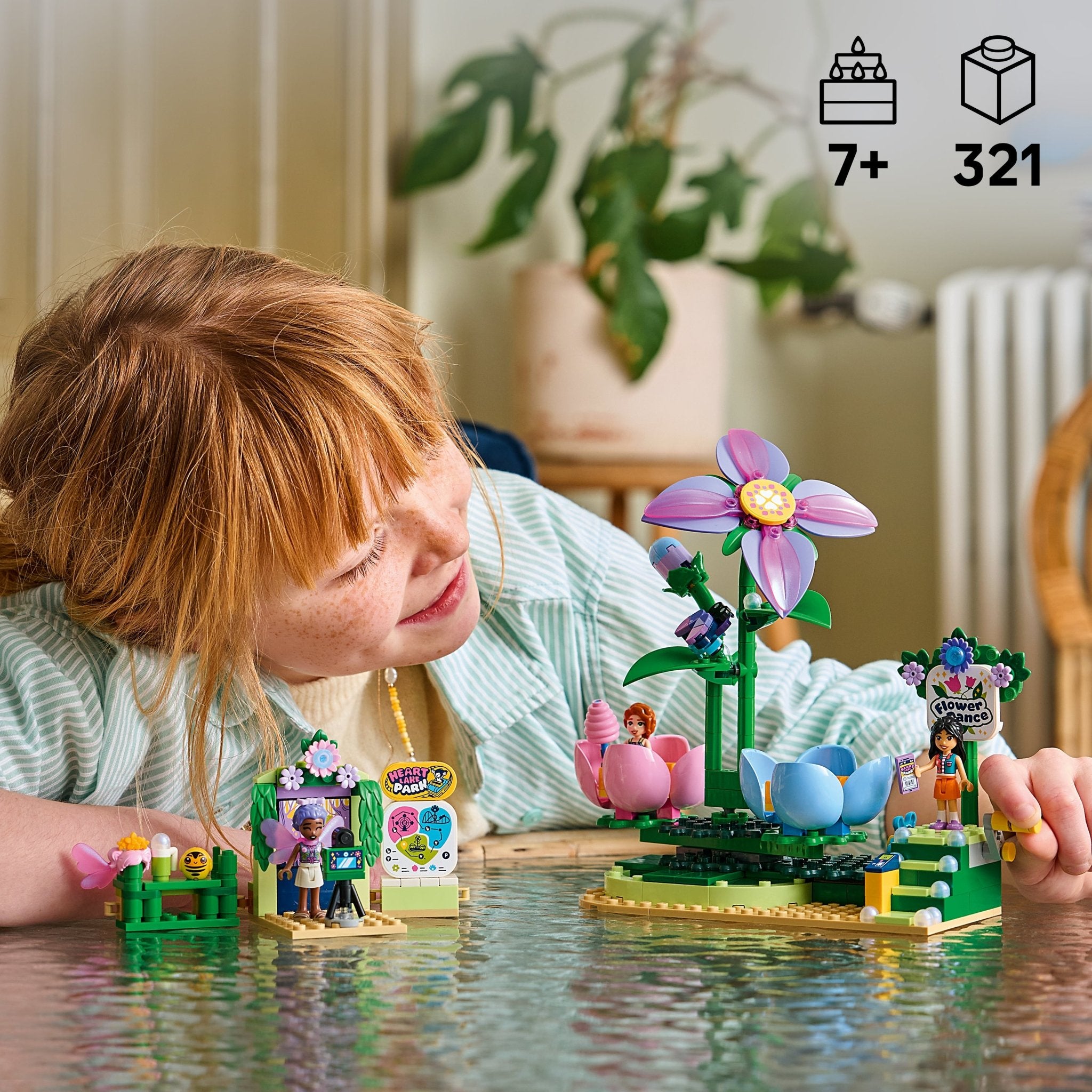 LEGO® Friends Spinning Flower & Fairy Teacup Ride 42702 Toy - Image 2