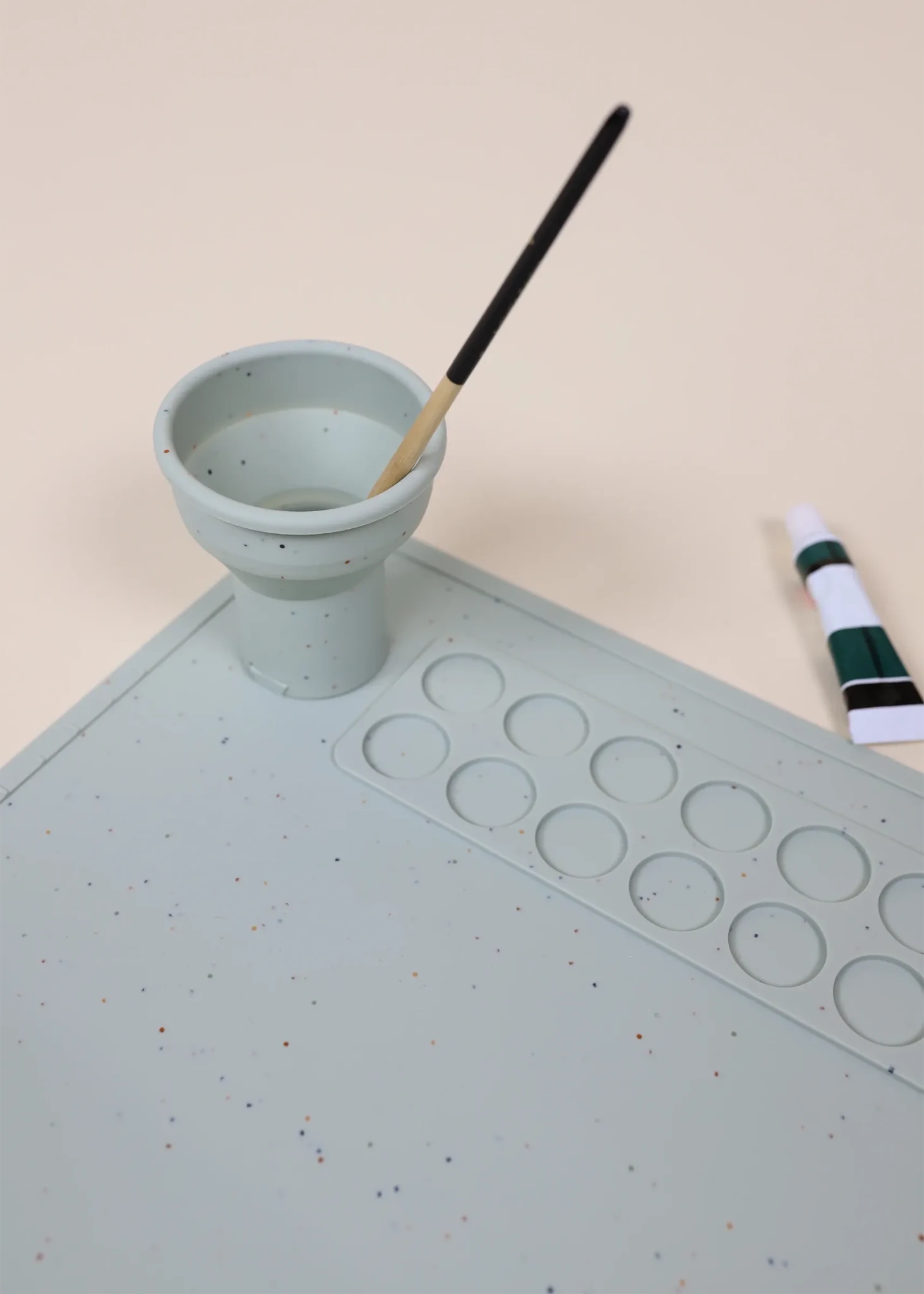 Coco Village Art Painting Silicone Placemat - Seafoam Cup - Image 3