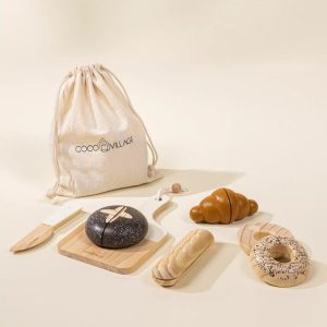 Coco Village Wooden bakery playset Basket