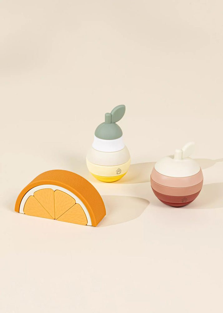 Coco Village 3 Sets of Silicone Stackable Fruits (16 pcs) Cup