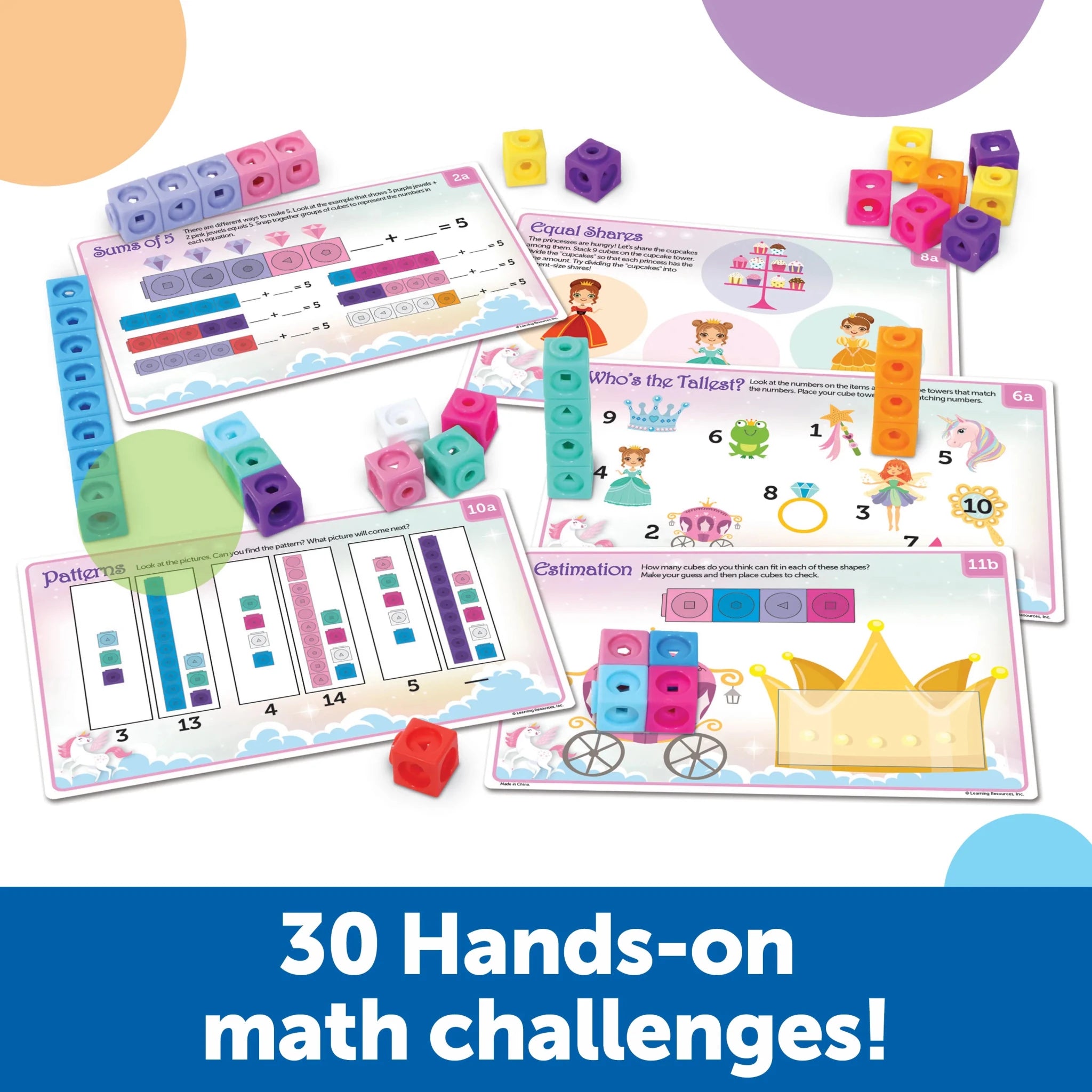 Learning Resources MathLink® Cube Activity Set - Fantasticals Puzzle - Image 2