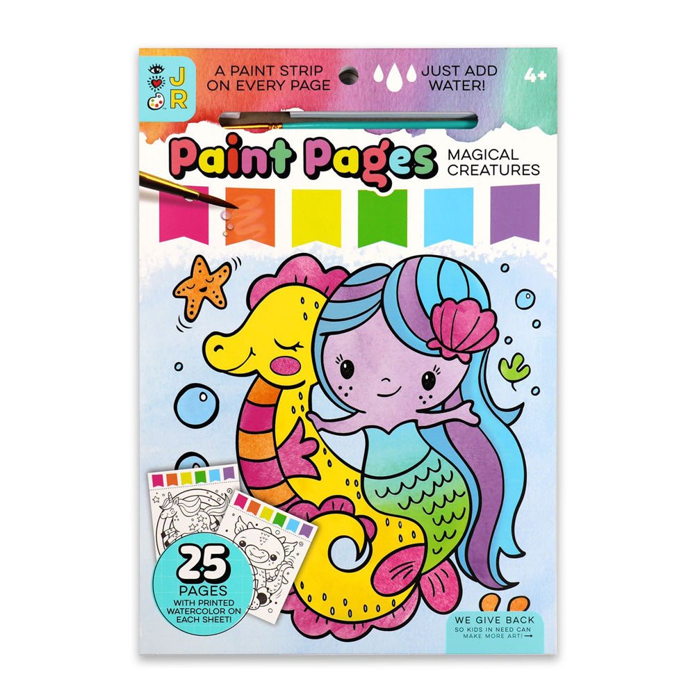 Bright Stripes Paint Pages: Magical Creatures Brush
