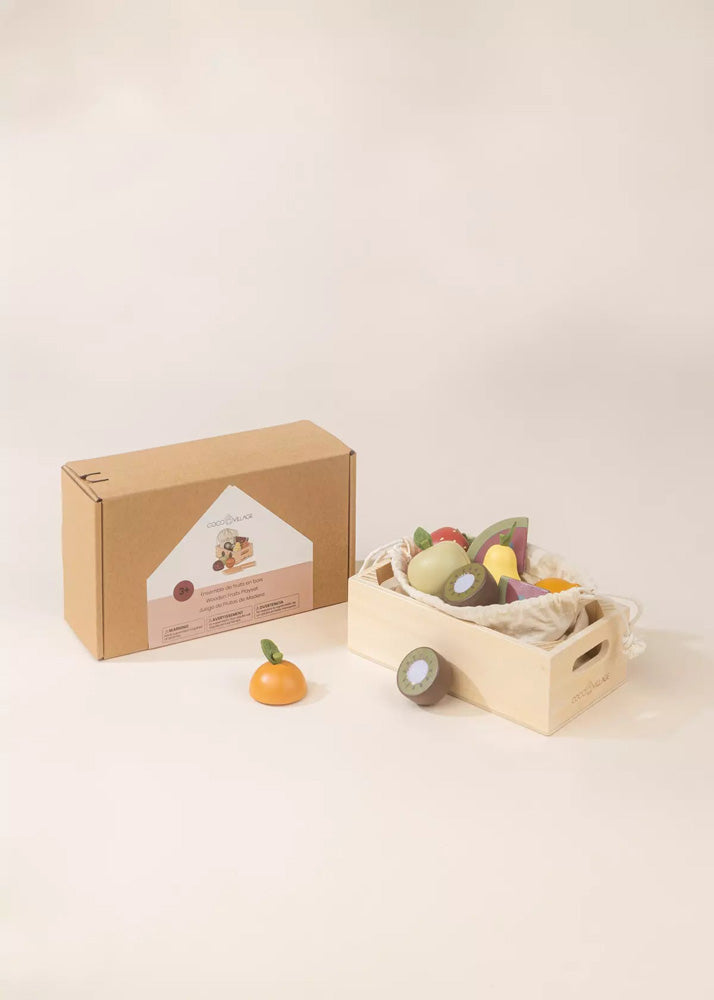 Coco Village Wooden Fruits playset Basket - Image 11