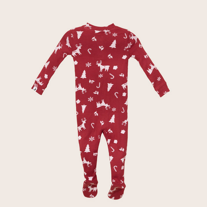 rise little earthling Holiday Sleeper BUHSL00 - Grey Xmas Tree / 6-9m - Image 7