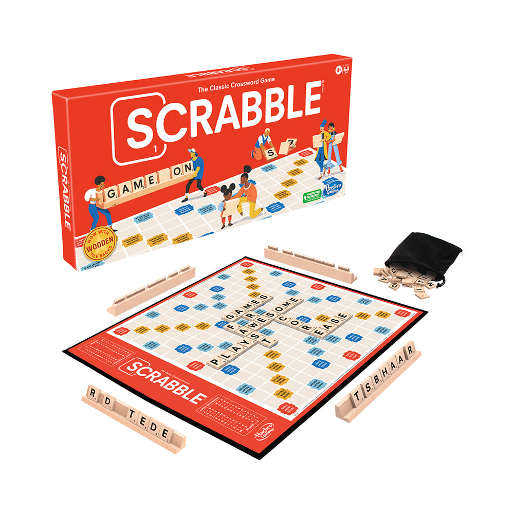 Hasbro Scrabble Classic Board Game Rack - Image 14
