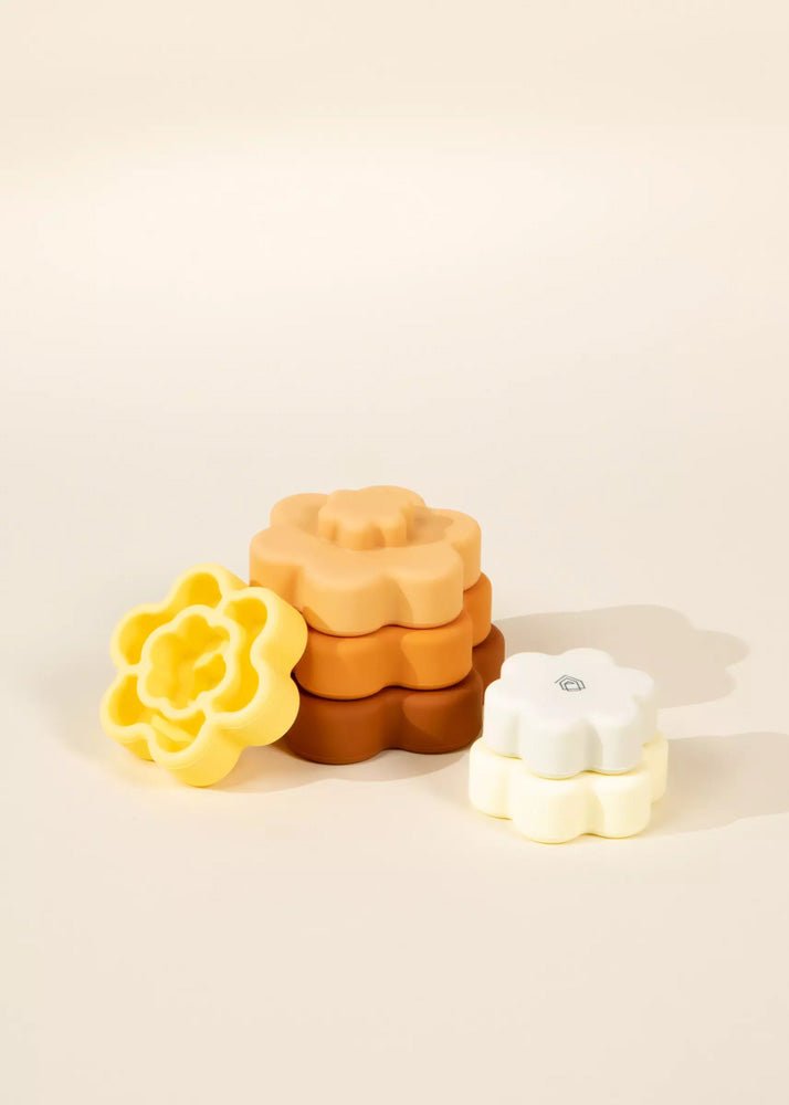 Coco Village Set of 6 Silicone Stackable Flowers Toy - Image 3