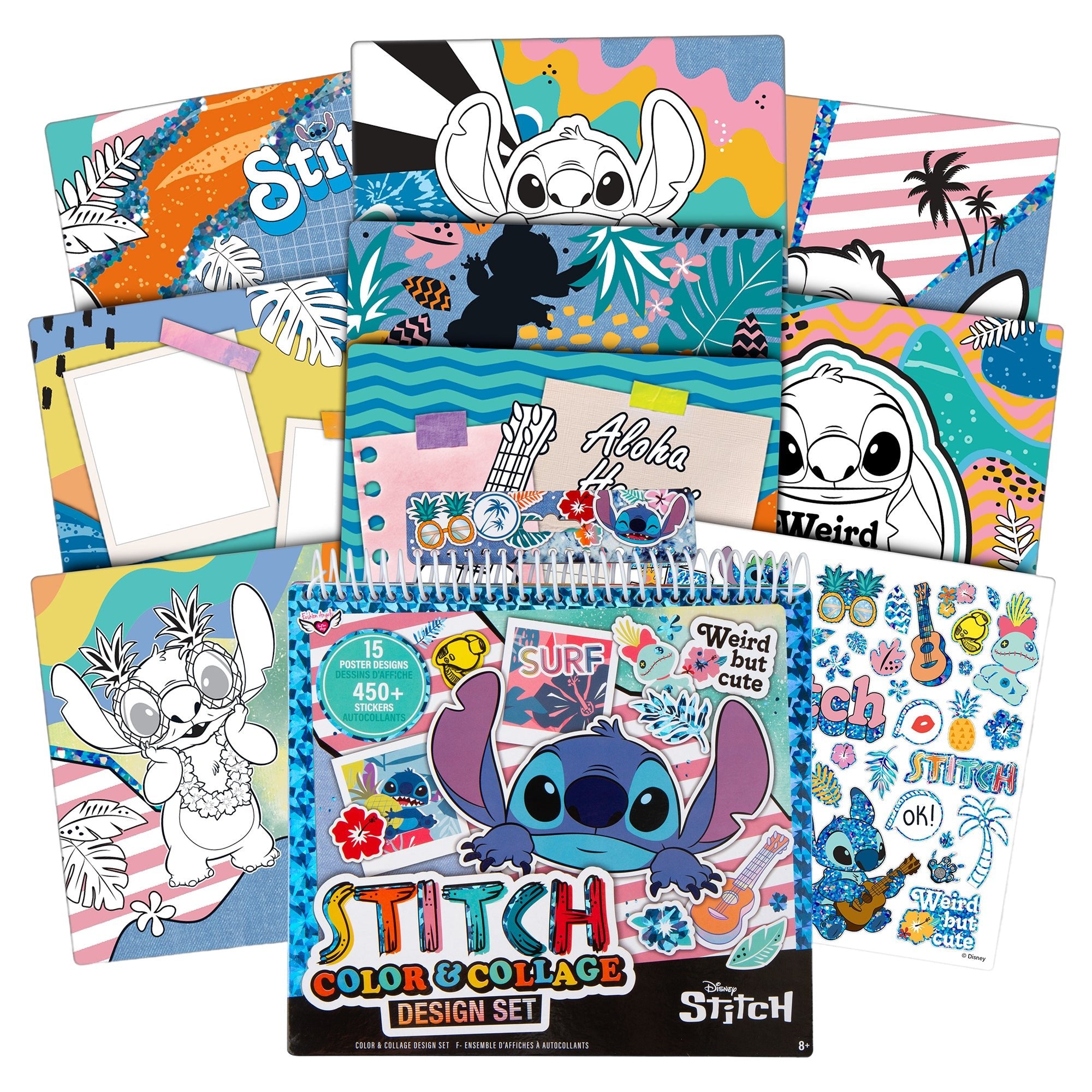 Stitch Colour & Collage Design Set Poster - Image 3