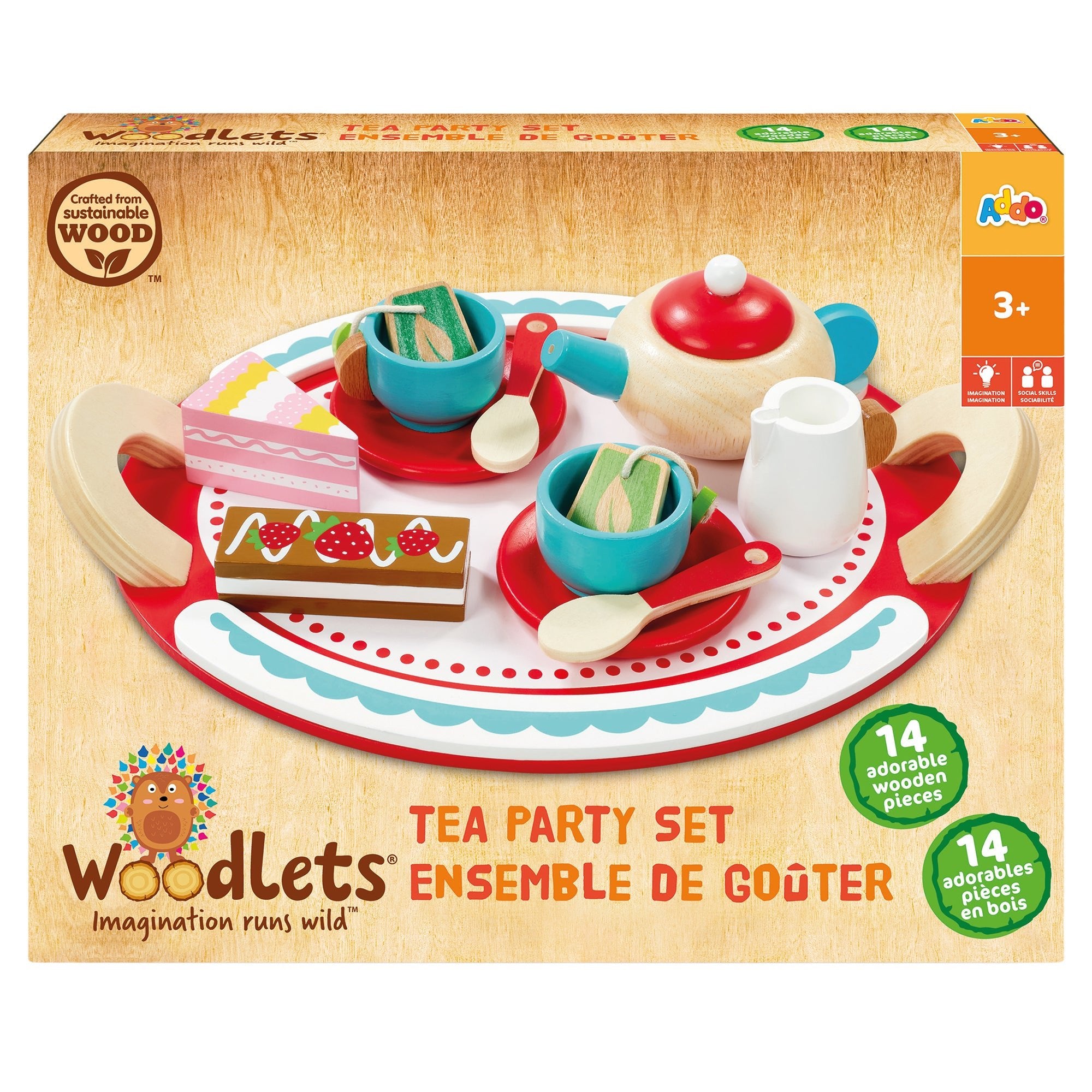 Woodlets Tea Party Set Tray