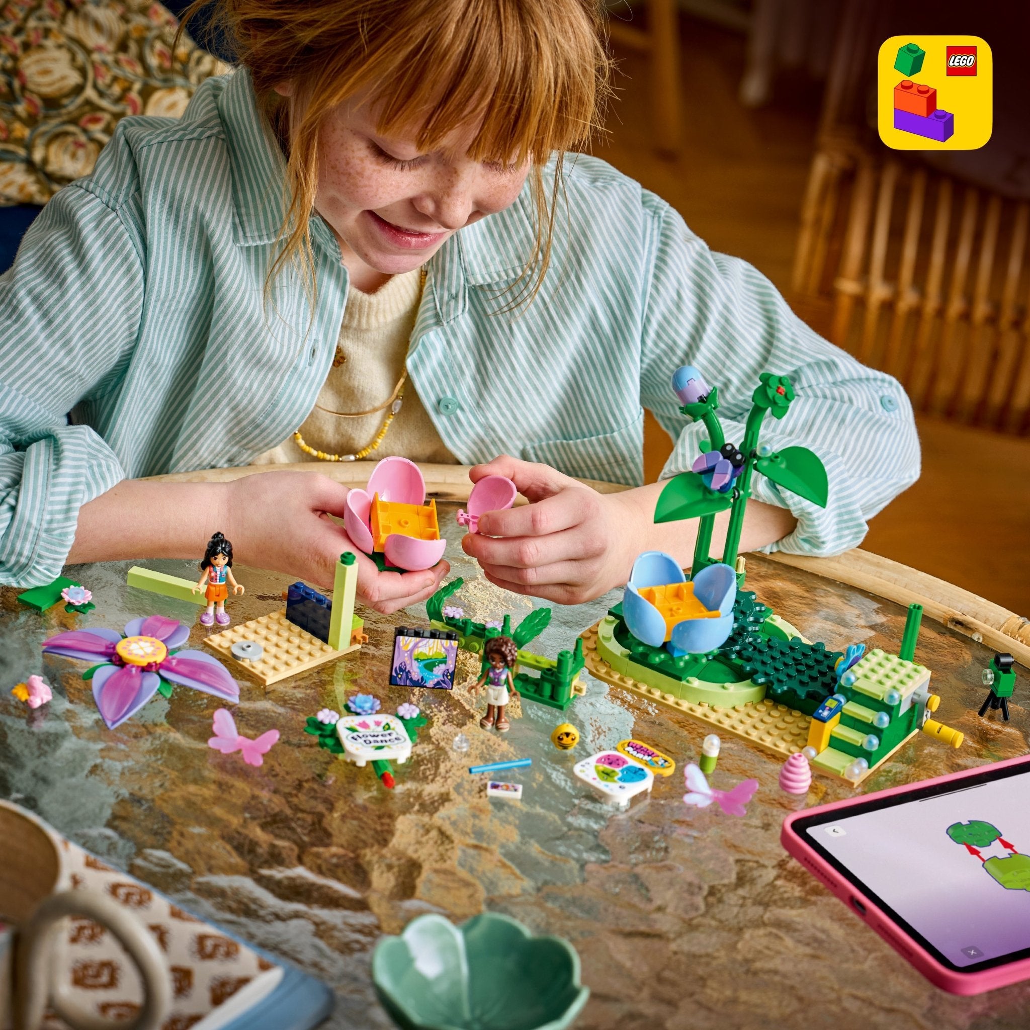 LEGO® Friends Spinning Flower & Fairy Teacup Ride 42702 Toy - Image 5