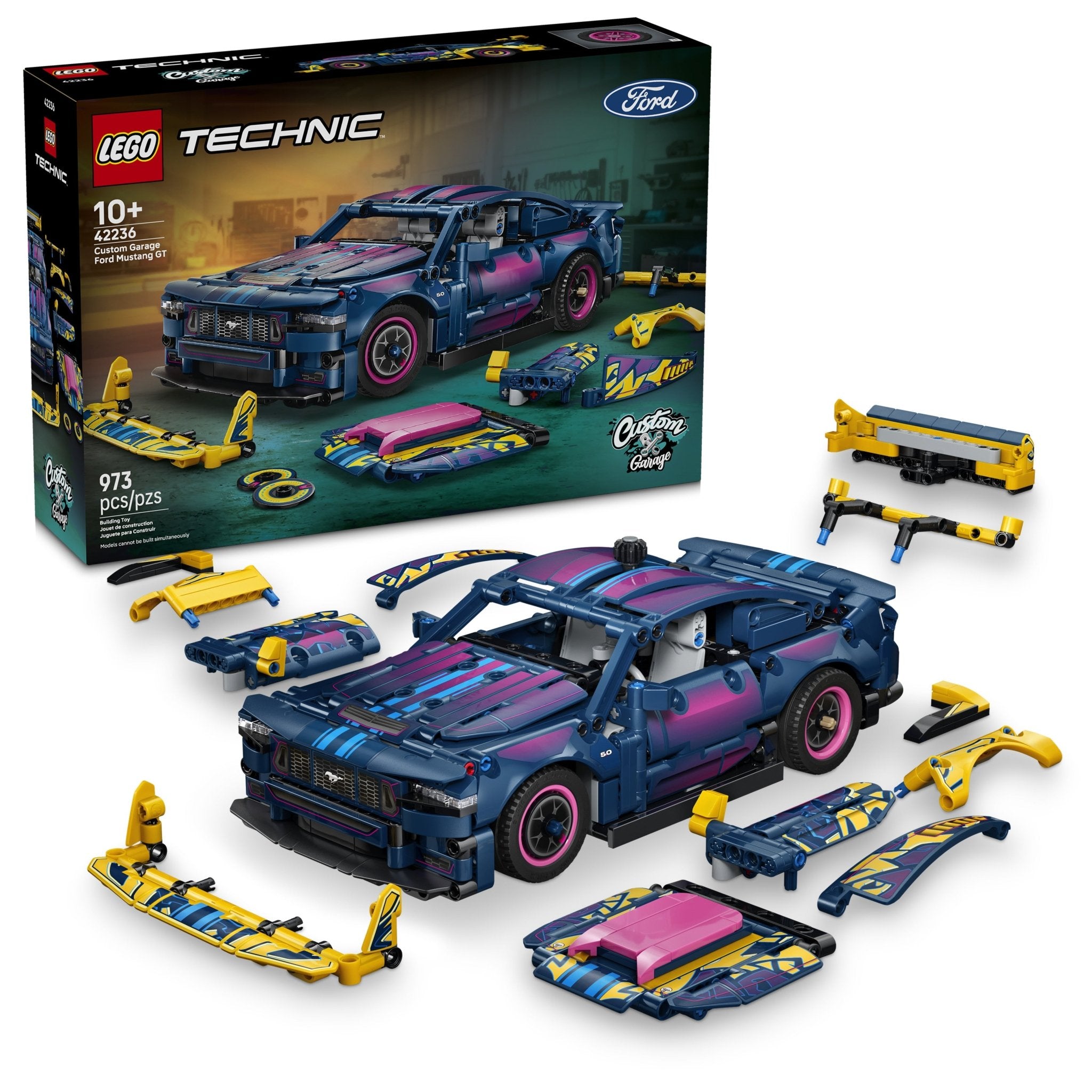 LEGO® Technic Custom Garage Ford Mustang GT Car 42236 Toy