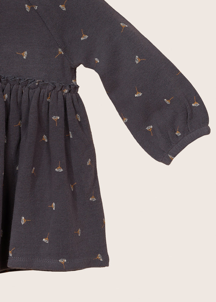 rise little earthling Empire Waist Dress - Obsidian / 3-6m - Image 2