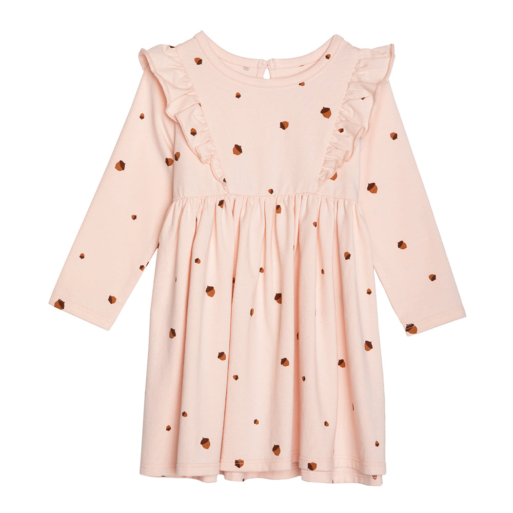 rise little earthling Ruffle Knit Dress BGFDR12 - Hazel Floral / 6-9m - Image 4