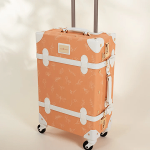 Coco Village Vegan Leather CarryOn Suitcase Nature Tray