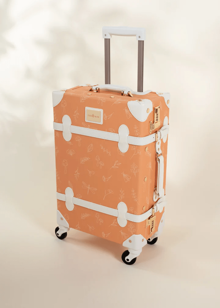 Coco Village Vegan Leather CarryOn Suitcase Nature Tray