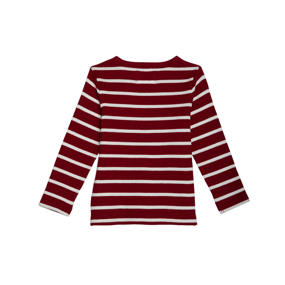 rise little earthling Long Sleeve Waffle T-Shirt - Tannin / 5-6y - Image 2