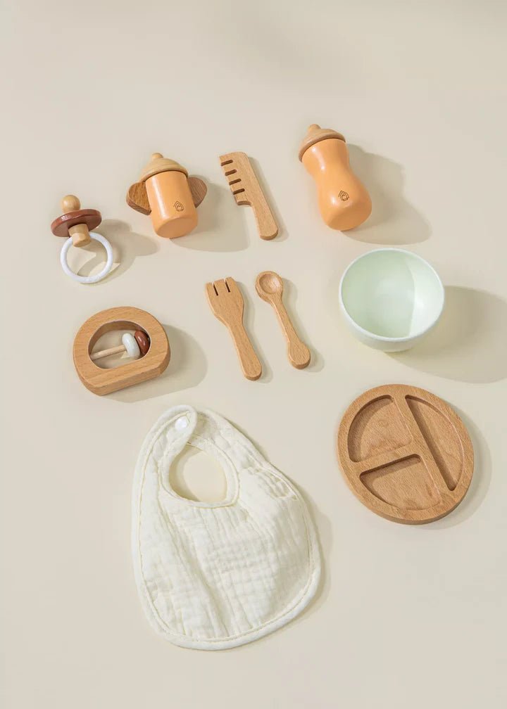 Coco Village Doll Accessories Wooden Playset Bottle