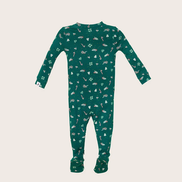 rise little earthling Holiday Sleeper BUHSL00 - Grey Xmas Tree / 6-9m - Image 4