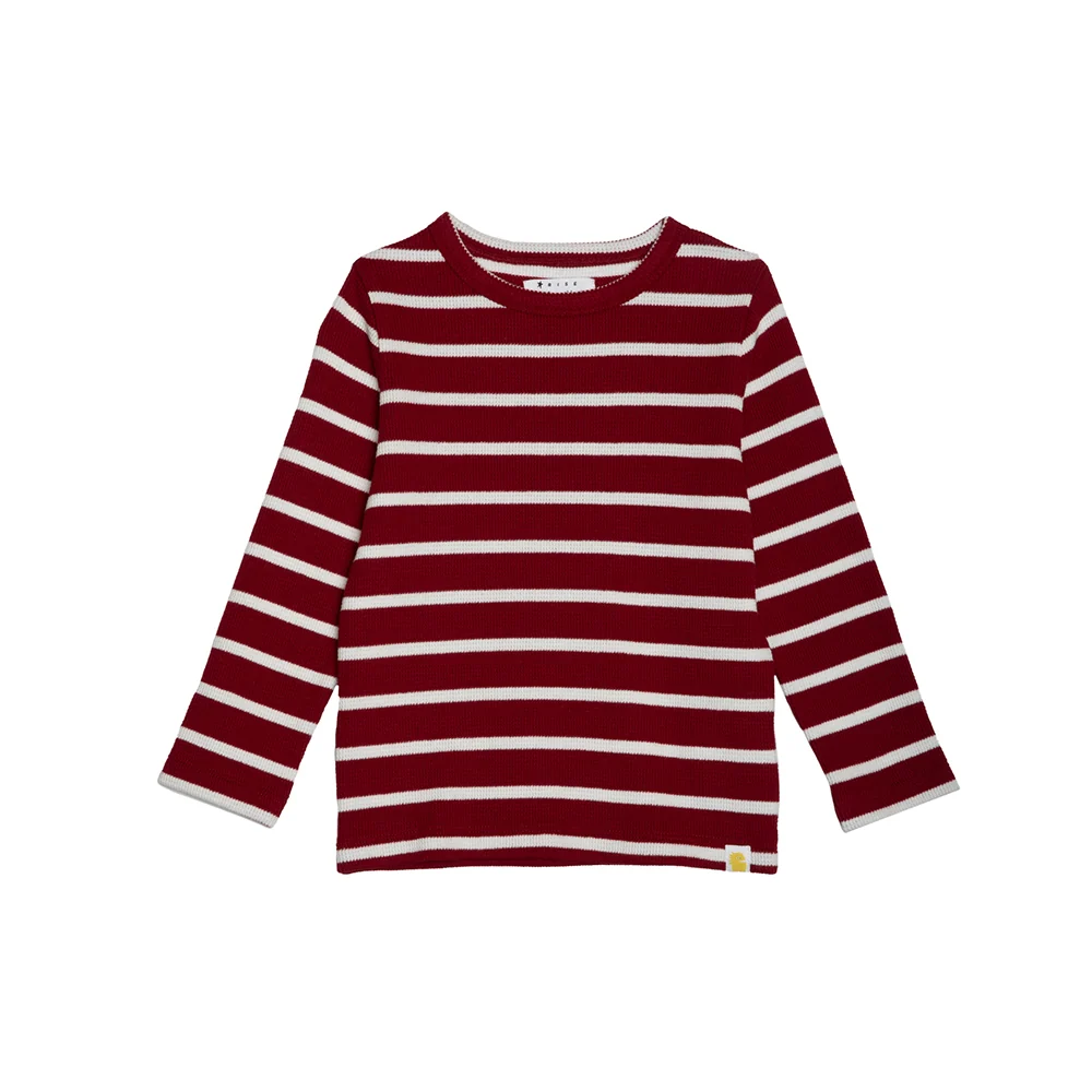 rise little earthling Long Sleeve Waffle T-Shirt - Tannin / 5-6y - Image 3