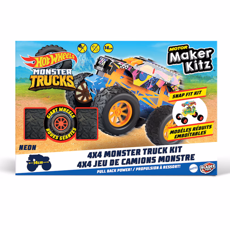 Hot Wheels Motor Maker Kitz - 4x4 Monster Truck Kits Toy