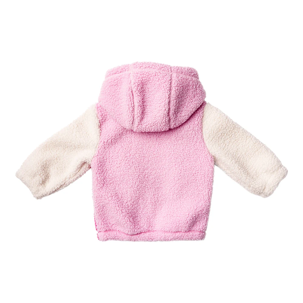 Ms. Rachel Fuzzy Colourblock Jacket - Pink Colourblock / 4-5y - Image 2