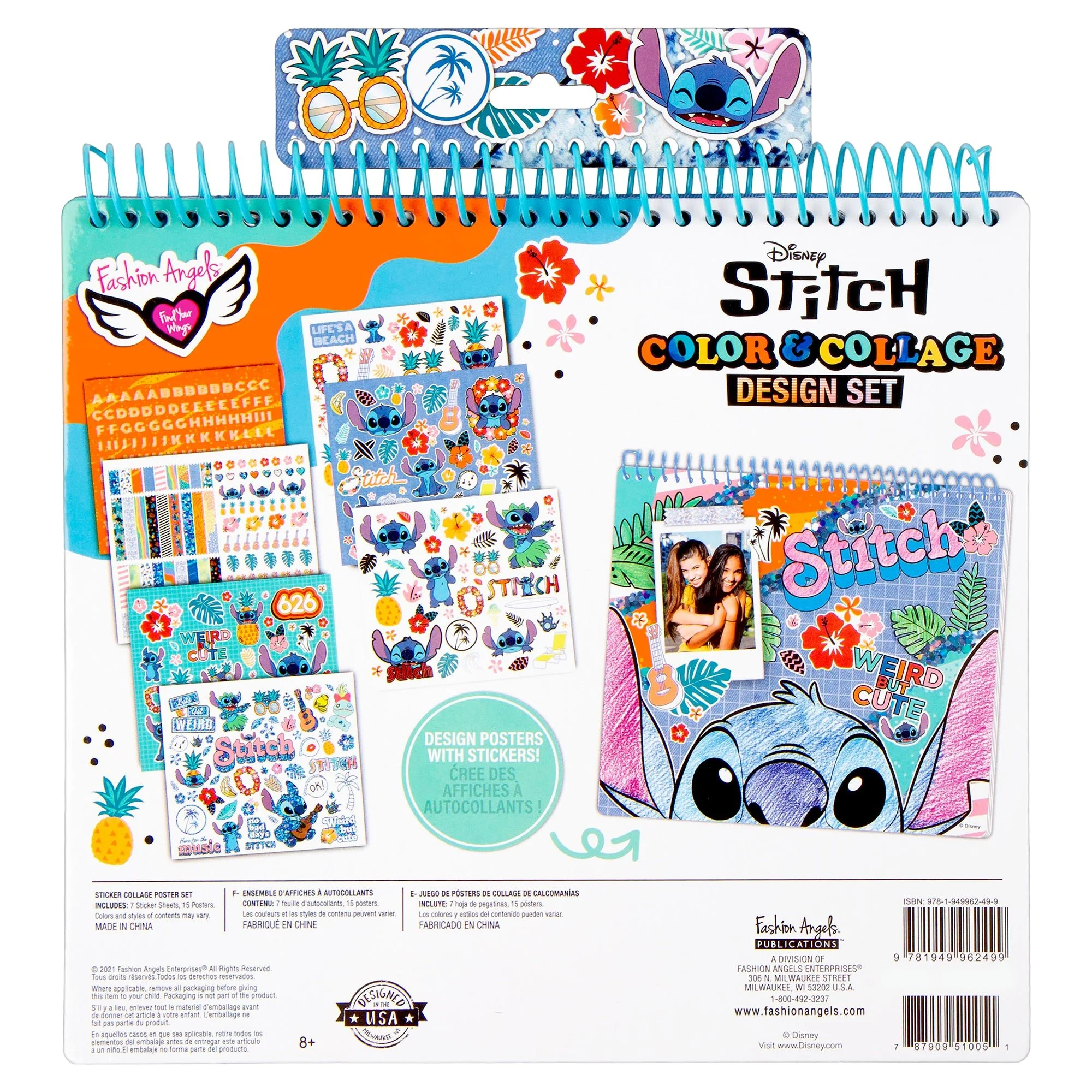 Stitch Colour & Collage Design Set Poster - Image 2