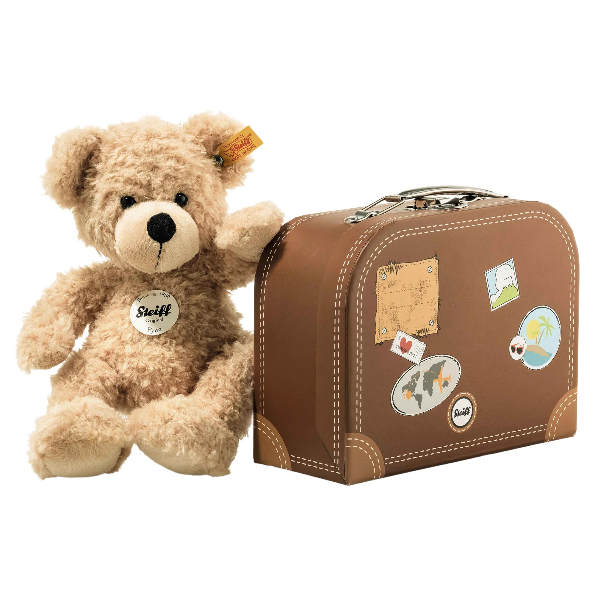Steiff Fynn Teddy Bear 11" suitcase Bag