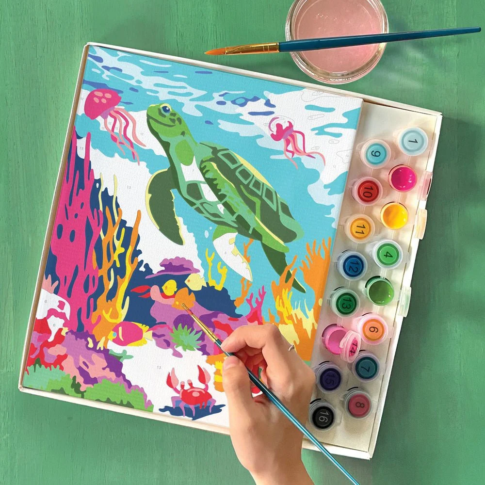 Bright Stripes iHeartArt Paint By Numbers- Amazing Ocean Brush - Image 5