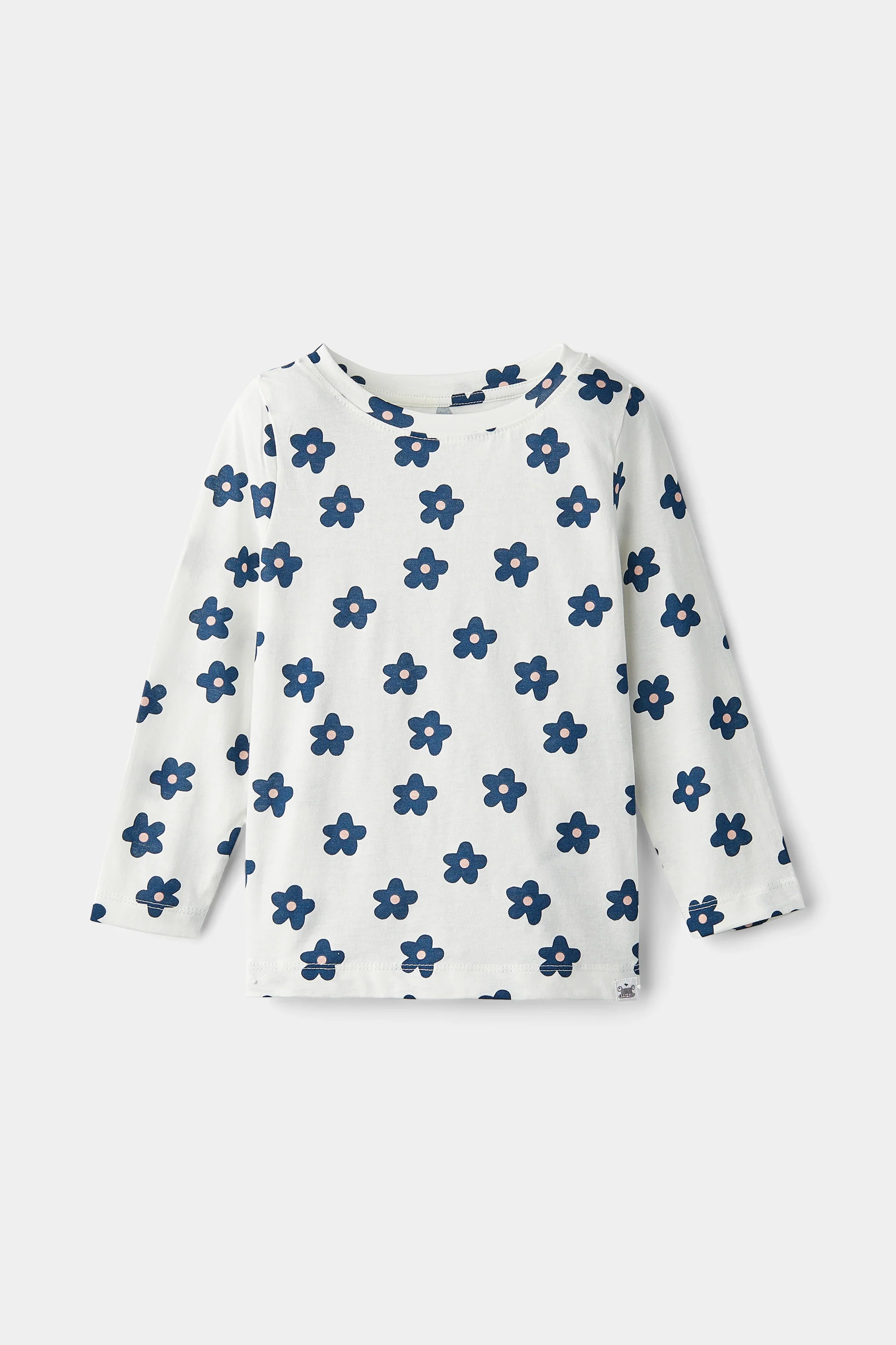 rise little earthling LS Crew Neck TGDKT00 - Ashley Blue Dots / 5-6y - Image 4