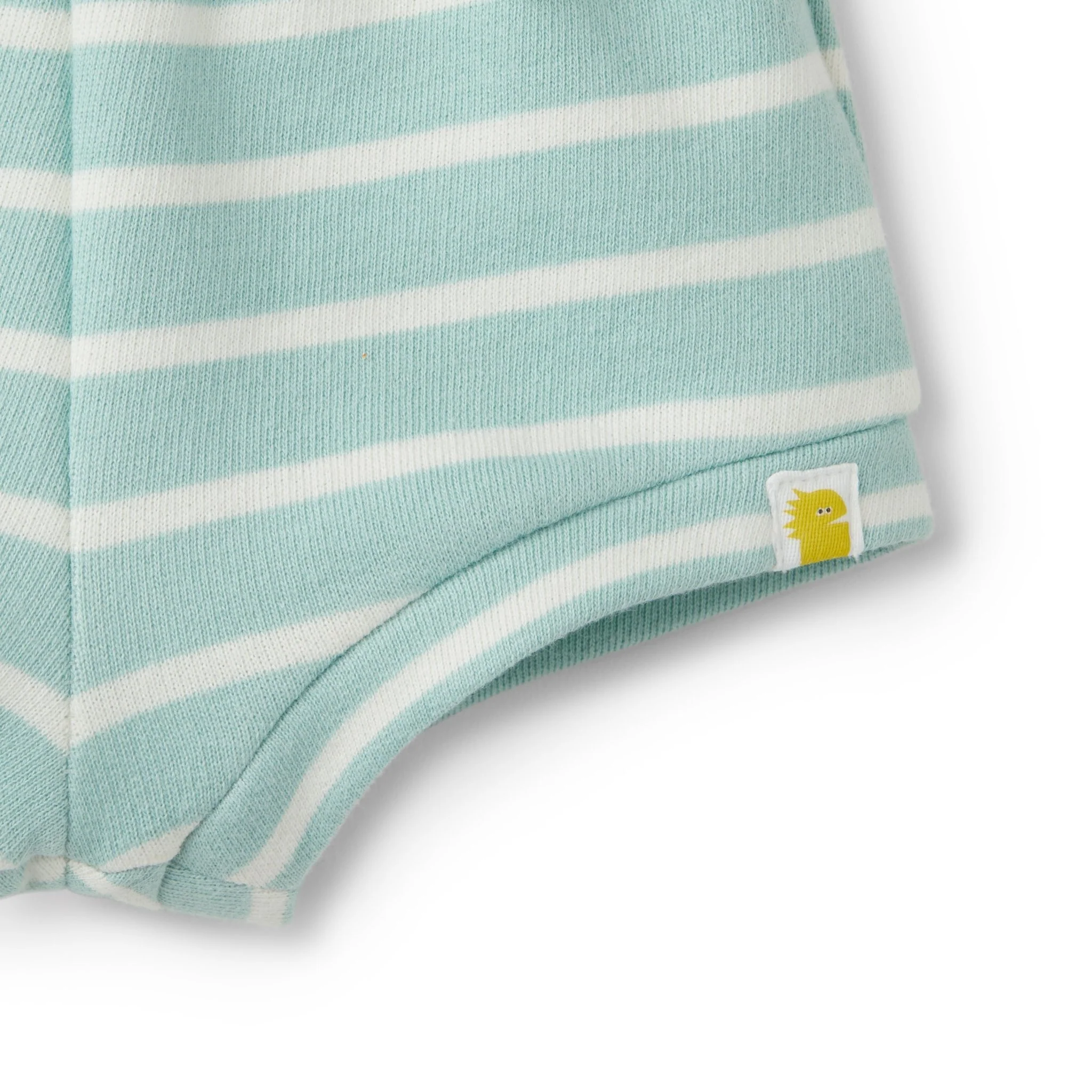 Rise Little Earthling Bloomer Shorts - Light Aqua Stripe / 6-9m - Image 4